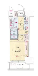 プレリス花の木オルディア【3階】の間取り