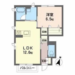 シャーメゾン台新【1階】の間取り