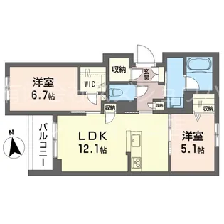 メゾングランデ【3階】の間取り