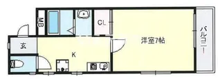 ハイツ常楽【2階】の間取り