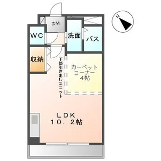 HILLS VILLAGE【1階】の間取り