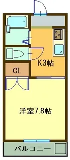 セゾンプロムナード【1階】の間取り