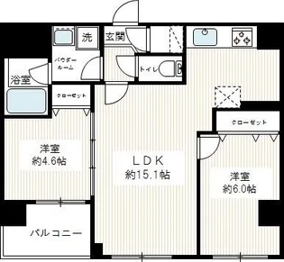 ハイズステージブリアン【9階】の間取り
