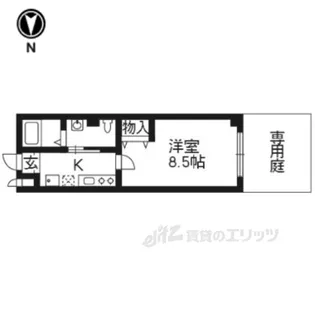 フラッティK&S【1階】の間取り