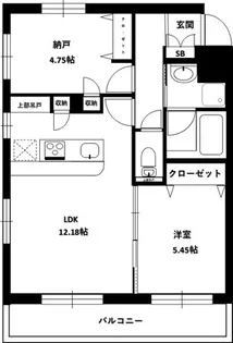 パウロニアバレーテイク10西横浜【2階】の間取り