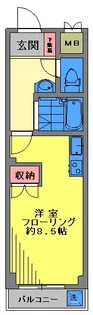 K&MハイツIV【1階】の間取り