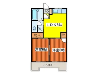 コミニティパレス北赤羽【5階】の間取り