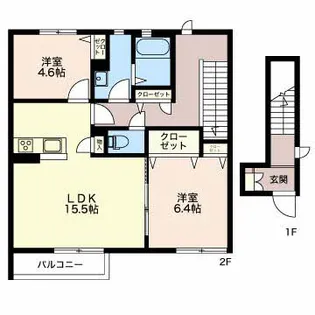 メゾン ユニコーン【2階】の間取り