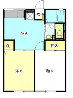 トレイシュアルボレーII【2階】の間取り