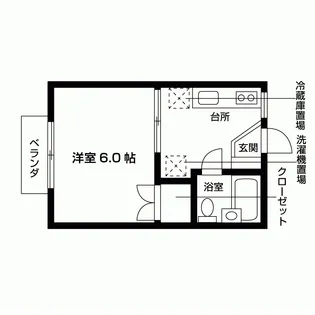 b’CASA船橋日大前re-born【1階】の間取り