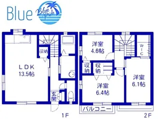 ジ・オーチャーディウス【1階】の間取り