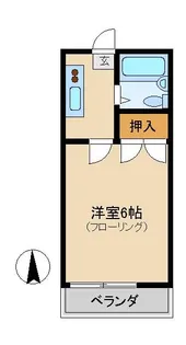 ハイム吉野【2階】の間取り