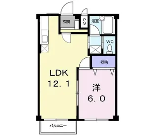 フィール自由ヶ丘【2階】の間取り