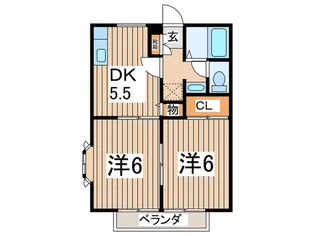 エーデルハイムII【1階】の間取り