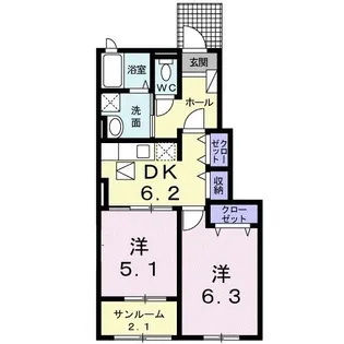 ユーフォリア III【1階】の間取り