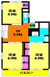 シティハイム ローゼ【2階】の間取り