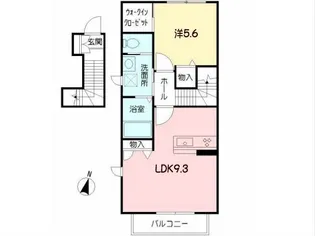 ソワサントゥディザン西口【2階】の間取り