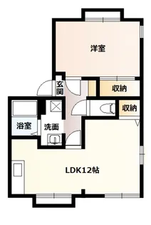 栄ハイツII【1階】の間取り