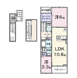 フィデールブリーゼ【3階】の間取り