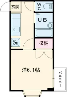 パールハイツ【1階】の間取り