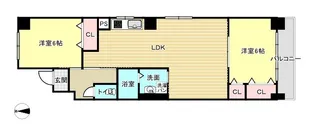コーポ高津【4階】の間取り