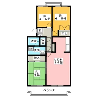 大藤ハイツ【2階】の間取り