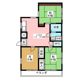 シャルマンミカサ【1階】の間取り