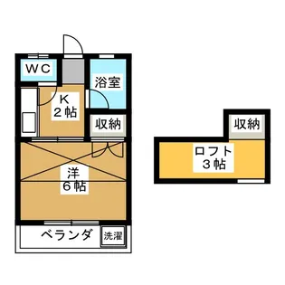 第二山崎ハイツ【1階】の間取り