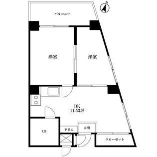 西新宿青木ビル【4階】の間取り