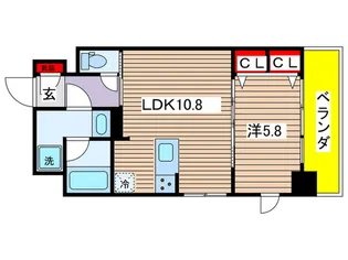 パティーナ菊川【6階】の間取り