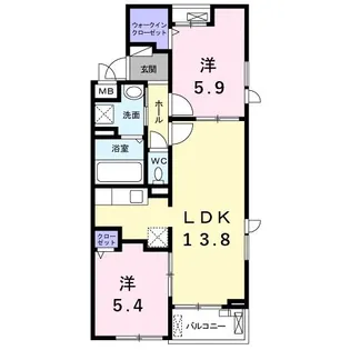 フォーエバー サチ【3階】の間取り