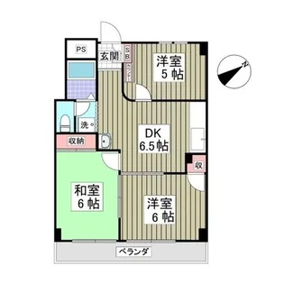 ビューパレー上福岡【2階】の間取り