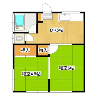 大内荘【2階】の間取り