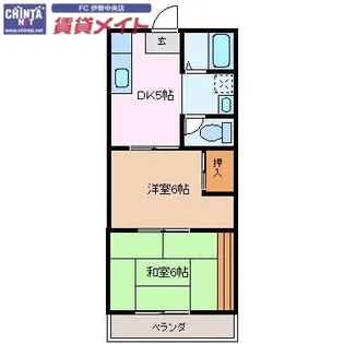 林ハイツ【1階】の間取り