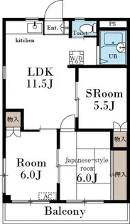 クレール町谷【2階】の間取り