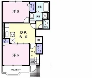 セイバリーII【1階】の間取り