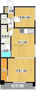 エルフィーネ本町【6階】の間取り