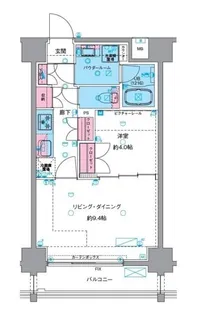 ジェノヴィア浅草VIスカイガーデン【3階】の間取り
