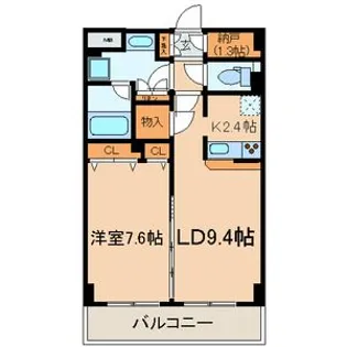 エスポワール江戸川【2階】の間取り