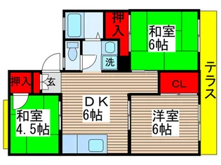 シズハイツサカエ【1階】の間取り
