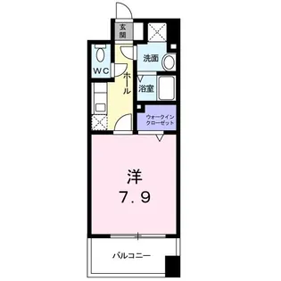 グリシーヌ‐T【6階】の間取り