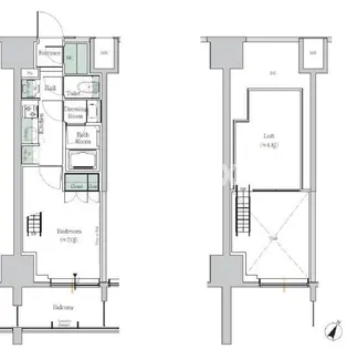 ONE ROOF RESIDENCE TAMACHI【2階】の間取り