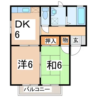 フォーレス向日葵【1階】の間取り