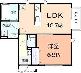 シェモア【1階】の間取り