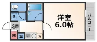オルゴグラート長田【2階】の間取り