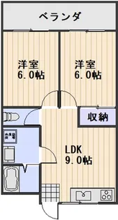 リレイズ並木町【2階】の間取り
