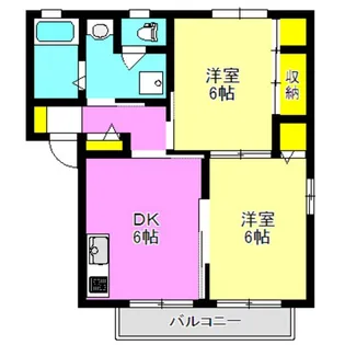 ベルドミールA,B【1階】の間取り