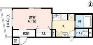 Y’s花京院【3階】の間取り