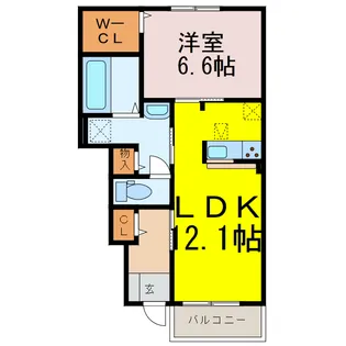 リッツ・ハウス・ラデュレ【1階】の間取り