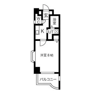 ハートヒルズ矢作【6階】の間取り